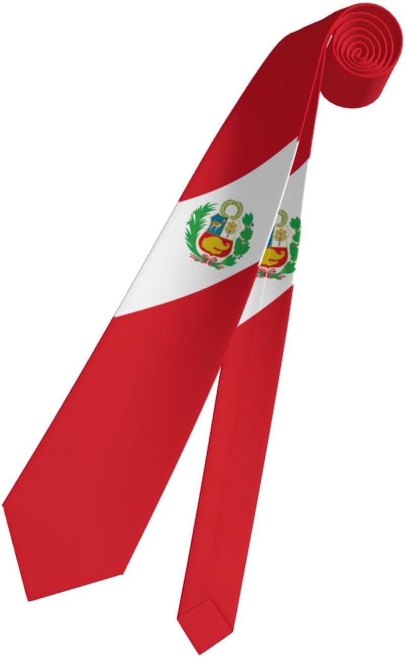 AKMCBSH National Flags Tie Comfortable Soft Novelty Necktie Unisex for Weddings Party Birthday Gift - Image 2